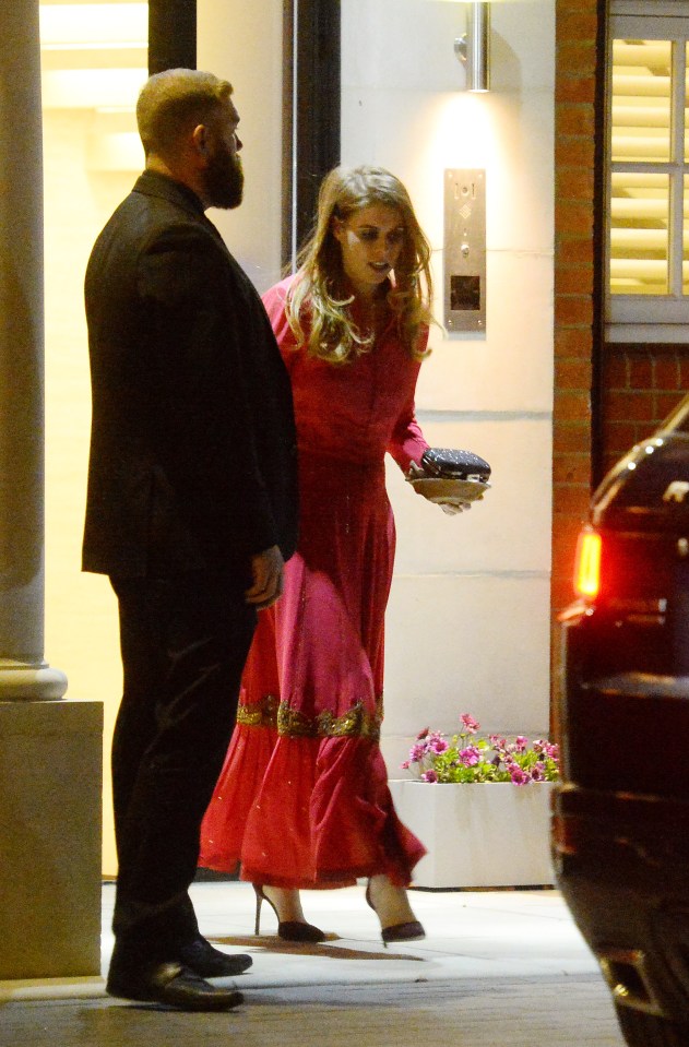 Princess Beatrice makes an appearance in red dress