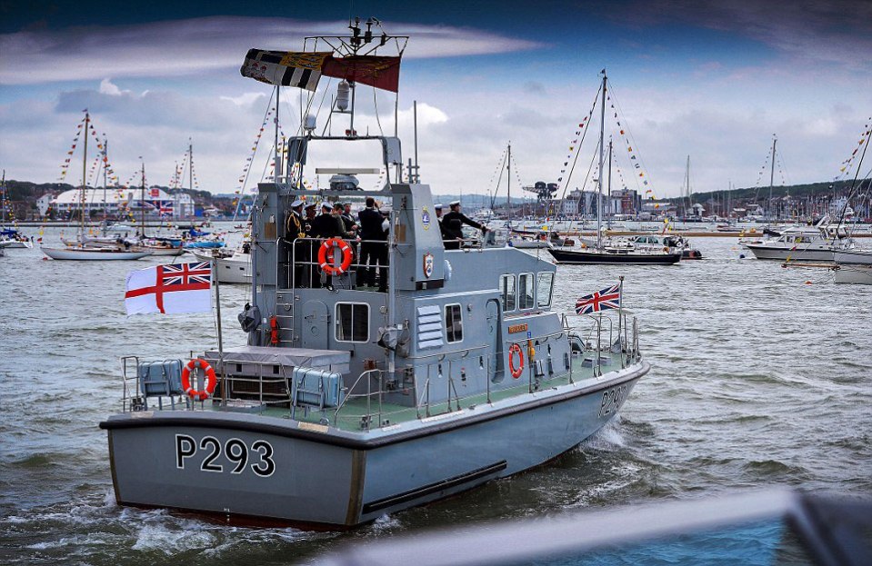  Snapped just off the coast of Cowes, Isle of White, The Duke of Edinburgh visited the HMS Ranger escorted by the First Sea Lord, Admiral Sir George Zambellas, as he reviewed 200 vessels