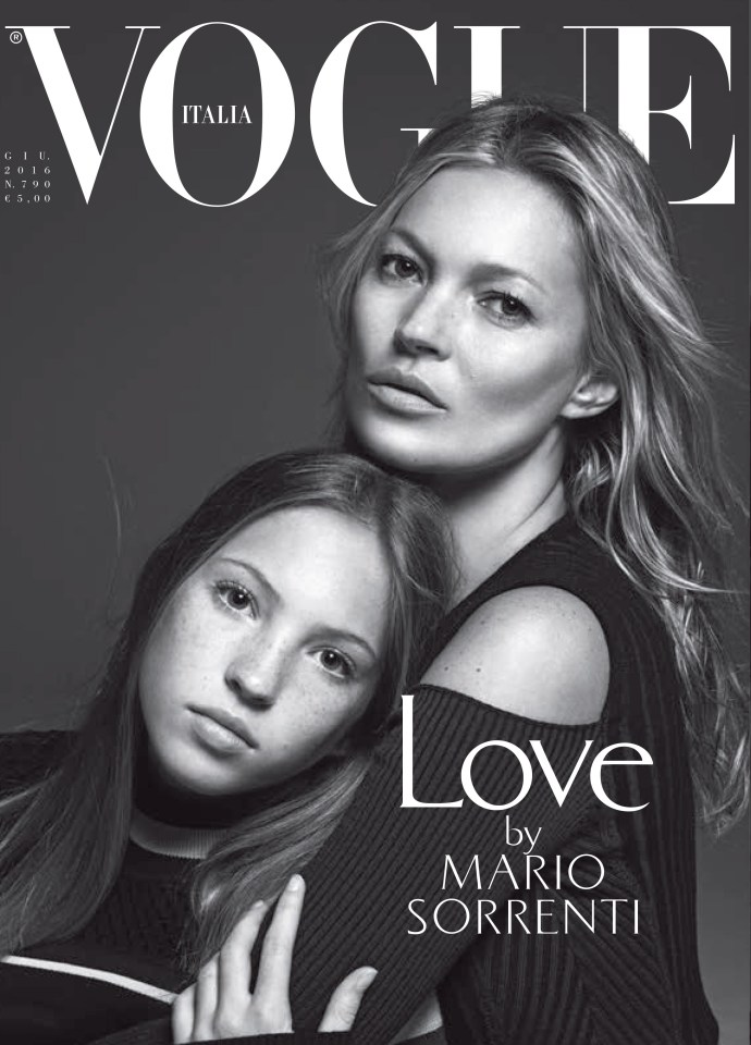  Kate's daughter Lila recently joined her on the cover of Vogue Italia