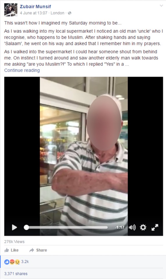  The man has now been BANNED from Morrisons after video of verbal attack went viral