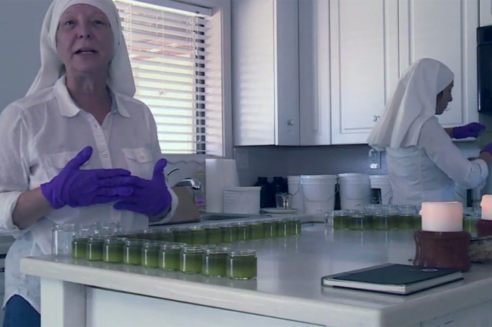  They produce their cannabis remedies in Sister Kate's house, even though the drugs are banned in California