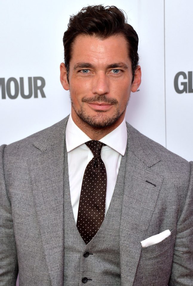  Male model David Gandy was also among guests at the awards before heading to Groucho Club