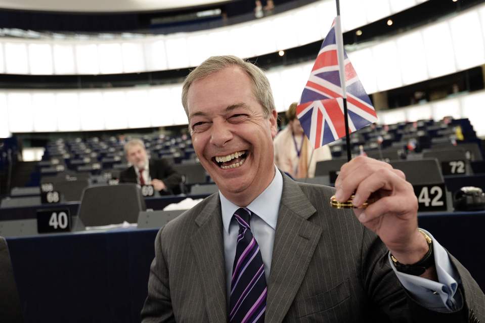  Knight reportedly befriended Farage down the pub...singing his praises