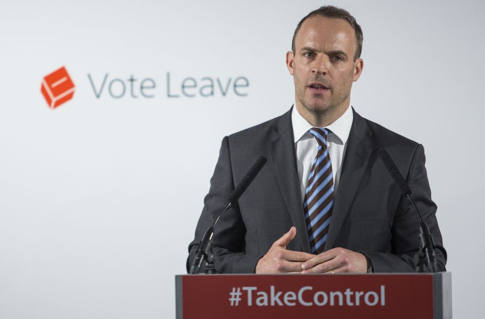  Brexit-backer Dominic Raab could have a key role to play