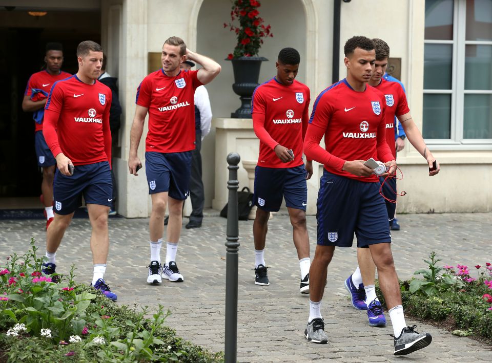 Roy Hodgson's England stars are currently at their team base in Chantilly awaiting their Euro 2016 curtain-raiser with Russia on Saturday