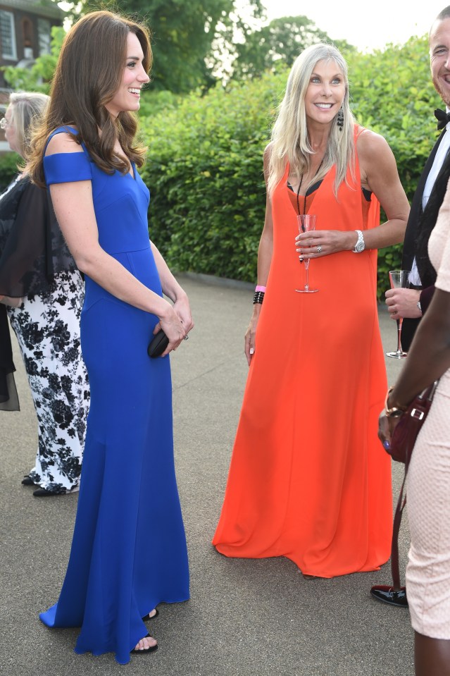  Kate mingled with athletes including Olympic medalist Sharron Davies