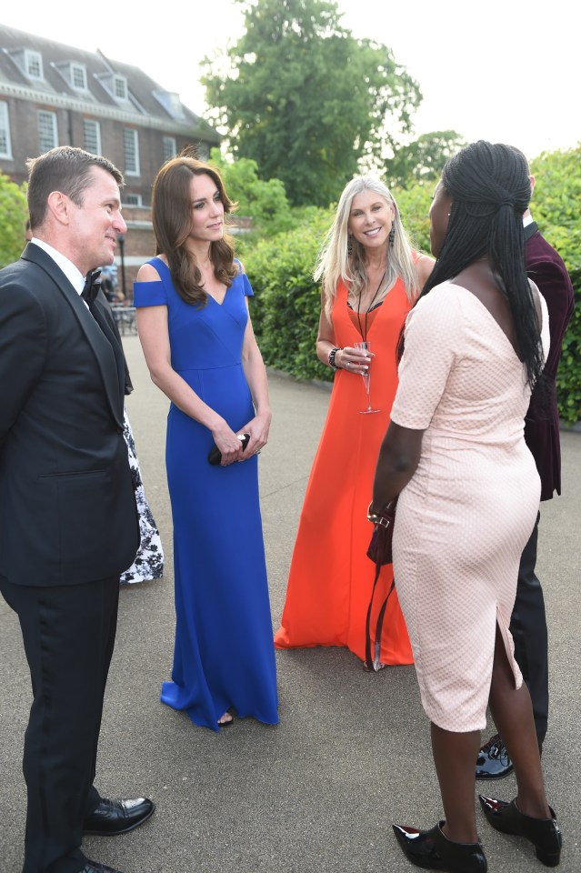  The reception was held in the gardens of Kensington Palace