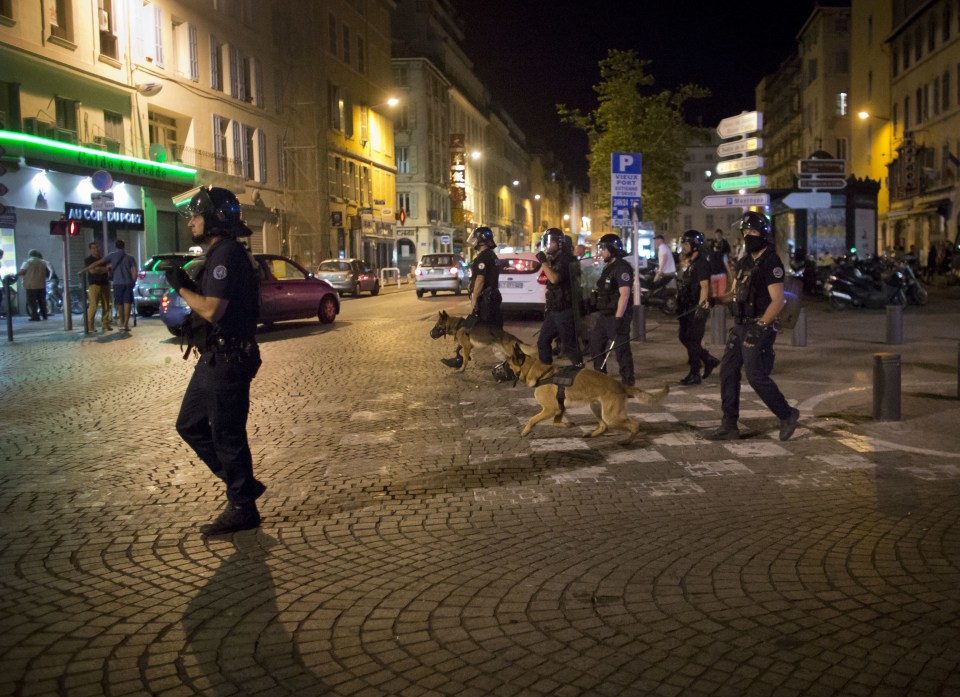  Three Lions fans were heard to chant "ISIS, where are you?" during the violence