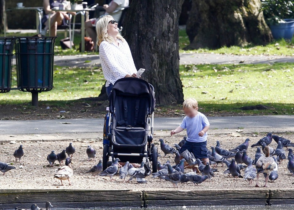  Holly laughed as Chester started to run among the birds...