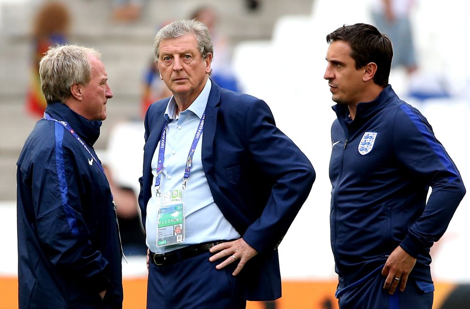  Gary Neville is currently part of the England coaching team under Roy Hodgson