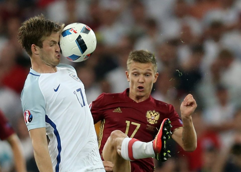 Eric Dier was in the wars as England battled with Russia in their Euro 2016 opener