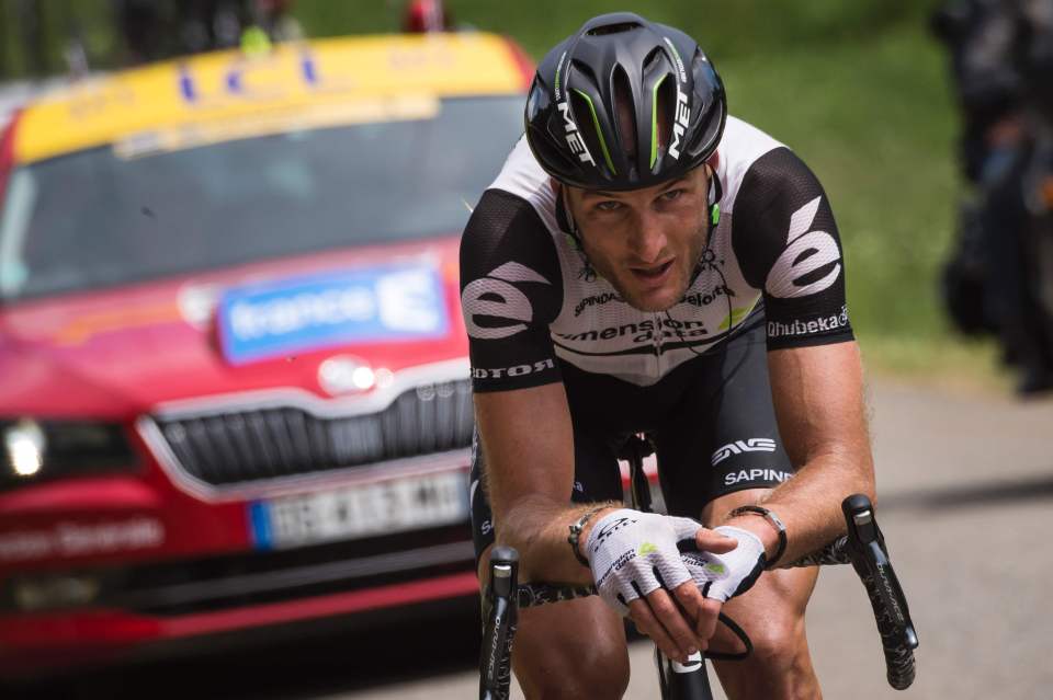  Steve Cummings of Dimension Data rode to solo victory at the Criterium du Dauphine