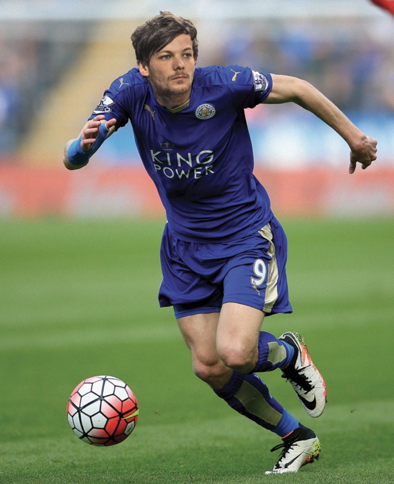  New direction ... Louis Tomlinson, mocked up here as Jamie Vardy, is first in line to play footy star