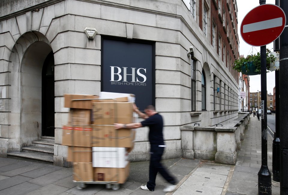  BHS collapsed earlier this year sparking fears for workers pensions