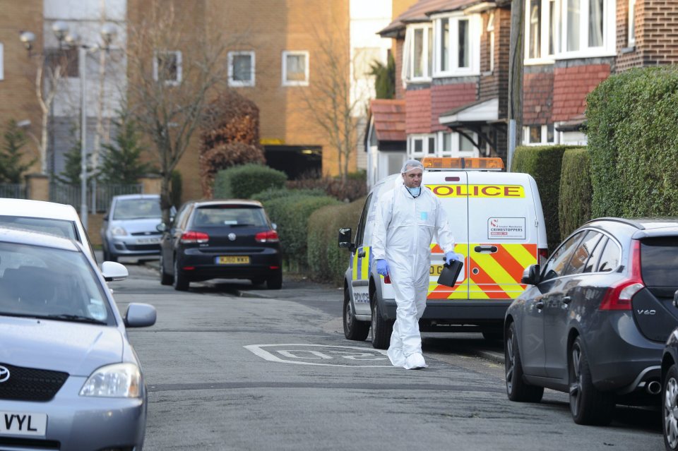  Police search the house in Bury where Leanne Wall was killed by her ex boyfriend William Mack