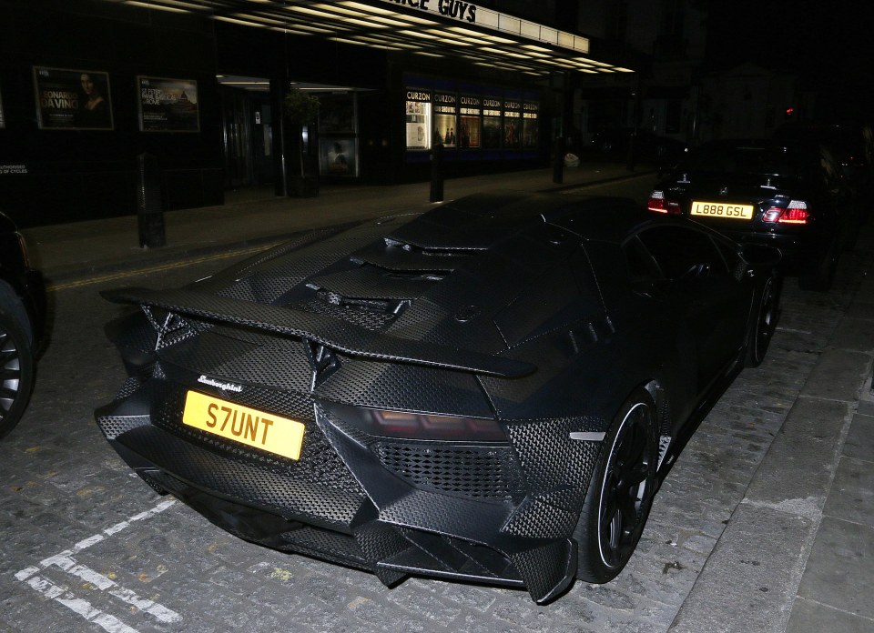  James Stunt is known for his fleet of blinged-out supercars - often coming complete with personalised numberplates