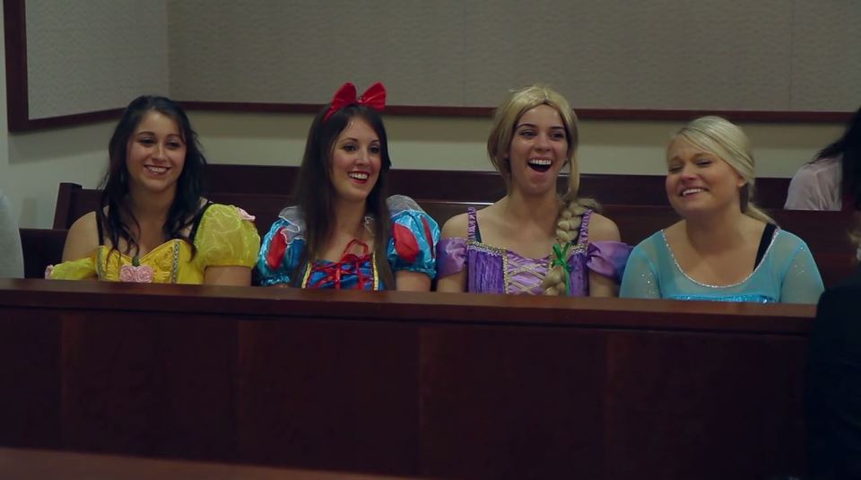  Danielle’s foster care caseworker suggested the idea to colleagues of bringing in the princesses to the adoption hearing