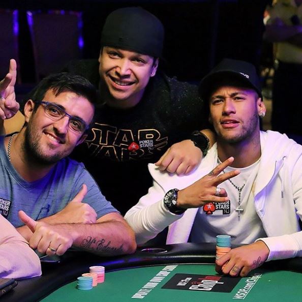  Neymar won a PokerStars event in Las Vegas to qualify for a World Series of Poker