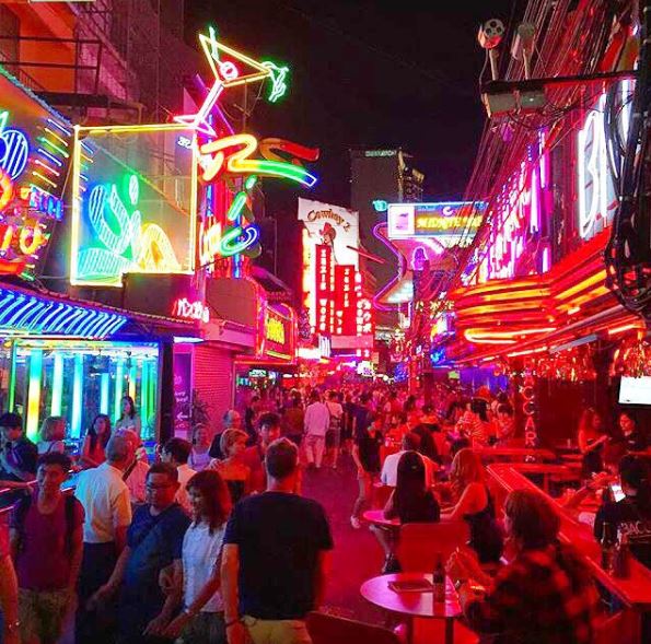 Soi Cowboy is a famous street in Bangkok, Thailand, filled with bars