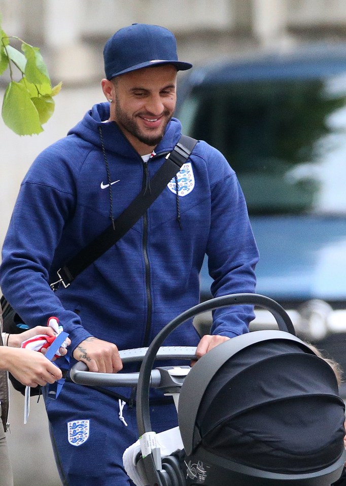 The England star is a real family man off the field