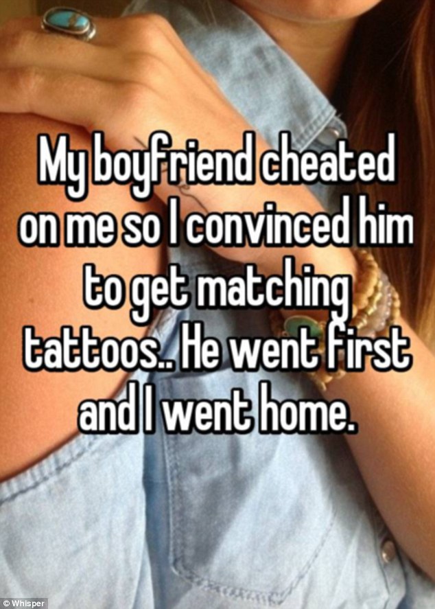 One woman tricked her ex into getting a tattoo