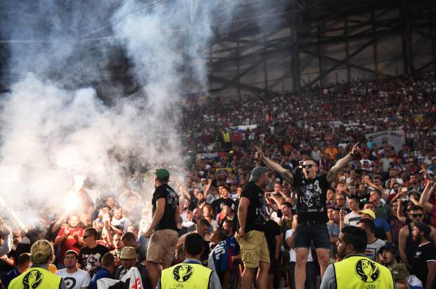 Russian fans behaviour in Marseilles could still cost their team