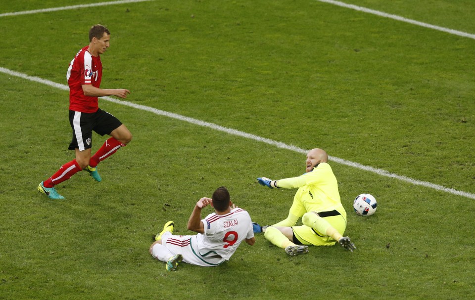  Adam Szalai ended his 18-month wait for a goal as Hungary beat Austria