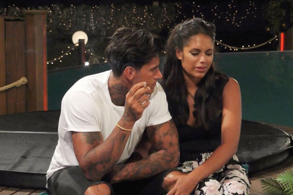  Love Island's Malin broke down in tears after learning of Terry's sex past.