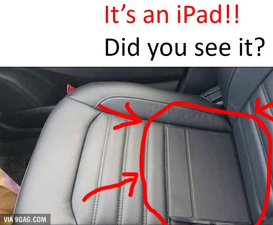  Did you spy the sneaky iPad?