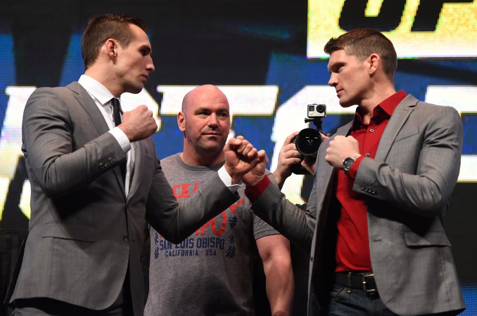  Clash of contenders: Rory MacDonald and Stephen 'Wonderboy' Thompson will battle in the UFC Ottawa main event