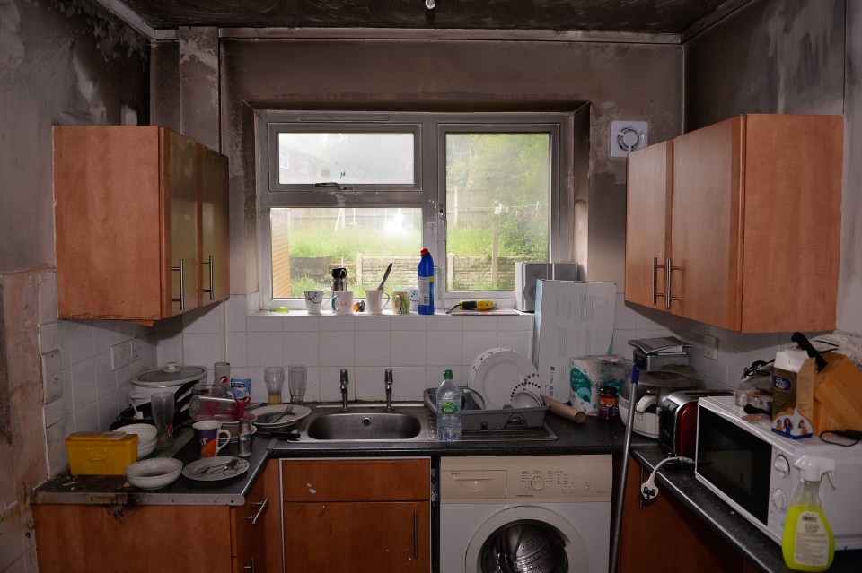  The fire is thought to have been caused by the family dog, Tyson, accidentally turning on the gas cooker