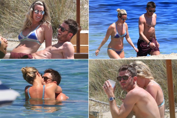 Michael Carrick celebrates Manchester United contract by jetting off to Ibiza with wife Lisa