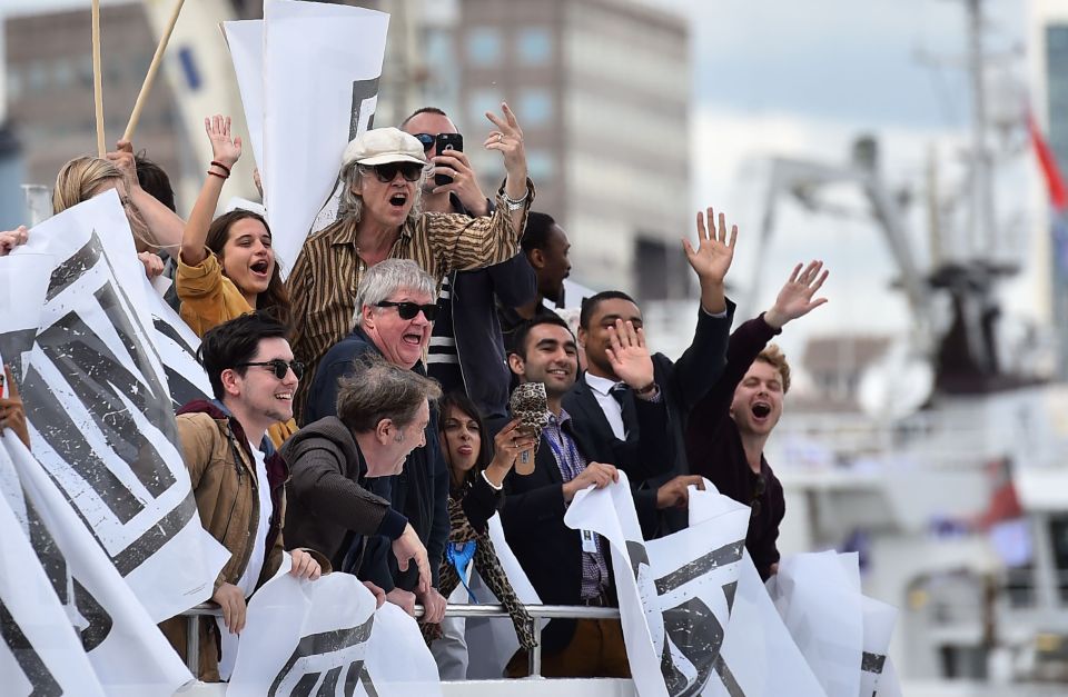  Geldof claimed his offensive gesture was aimed at Nigel Farage and not the fishermen who are worried about the effect the EU will have on their livelihoods