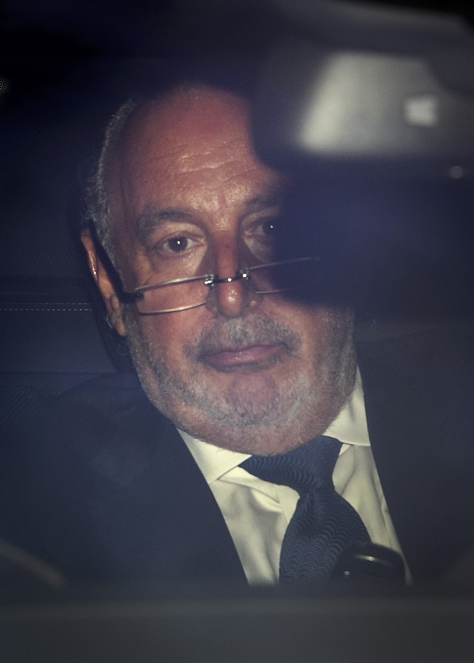  Sir Philip Green pictured in his car as he arrived in Westminster to apologise for the collapse of BHS