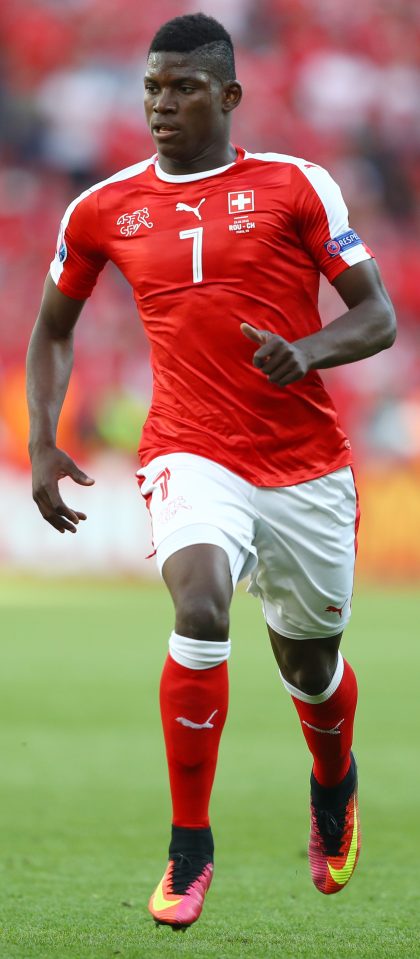  Switzerland international Breel Embolo is a £28m target for Manchester United