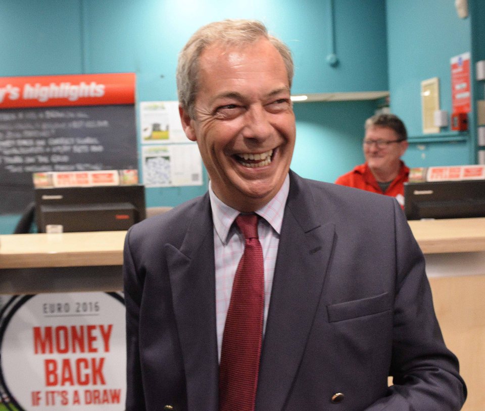 UKIP Leader Nigel Farage Takes The Brexit Campaign To Kent