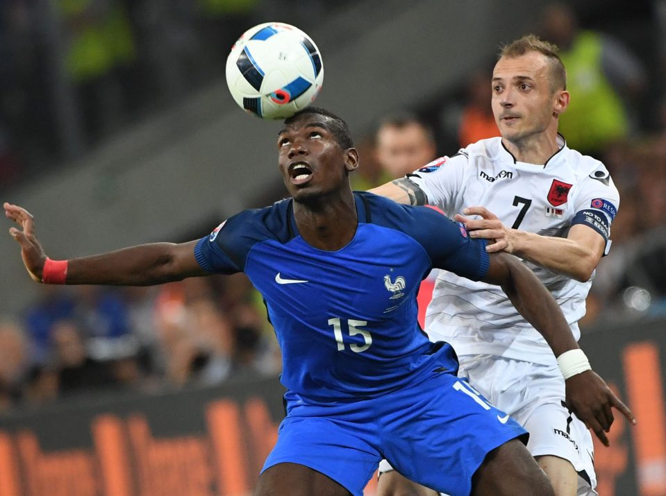 France's midfielder Paul Pogba