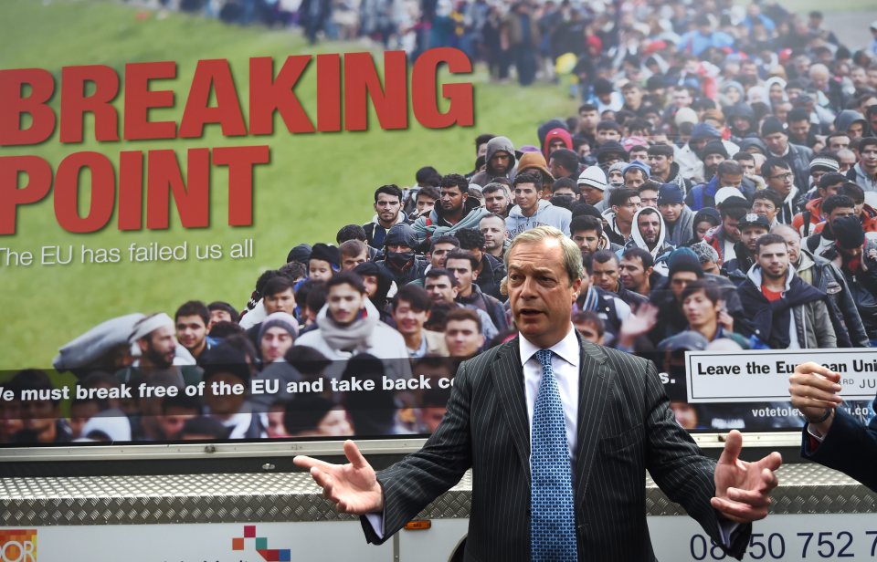  Nigel Farage's Breaking Point poster has been condemned by all sides of the EU referendum debate