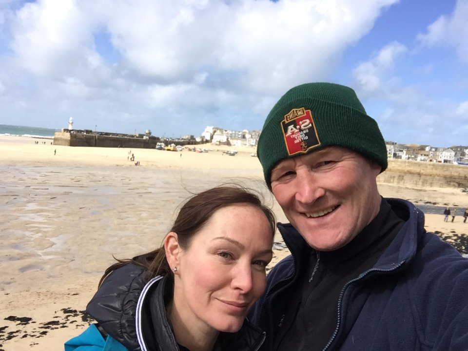  He lost it as he swam in the sea on holiday with his wife Anthea (pictured) and his family