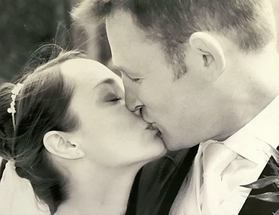  David and Anthea Harries on their wedding day