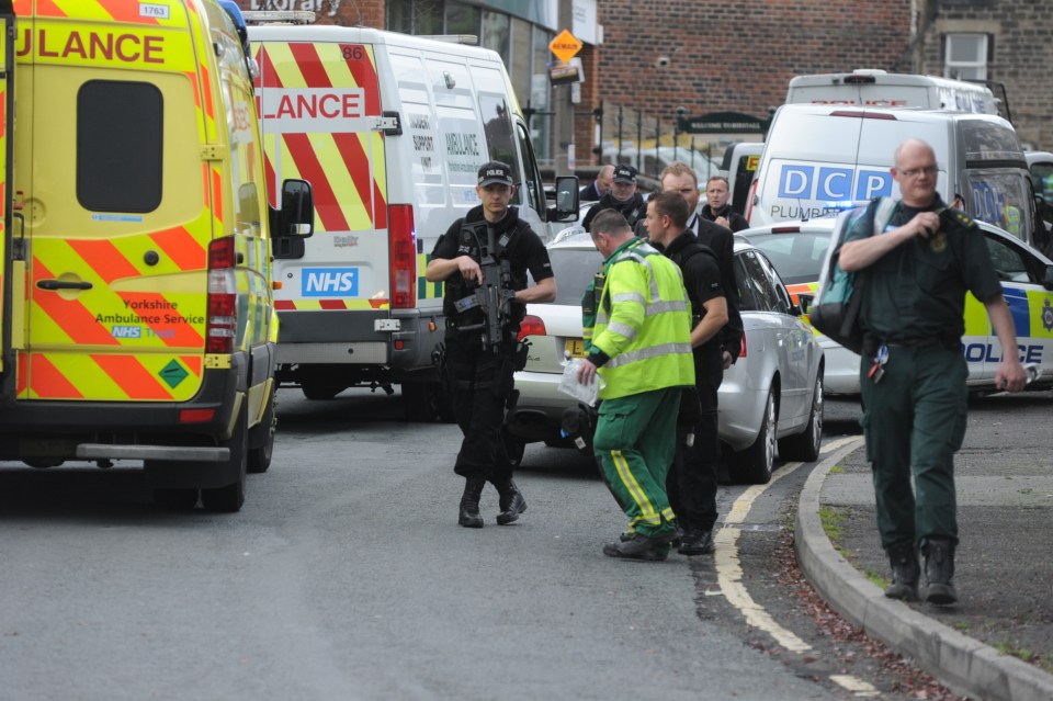  Police put a local school and care home on lockdown following the brutal attack on the mum-of-two yesterday