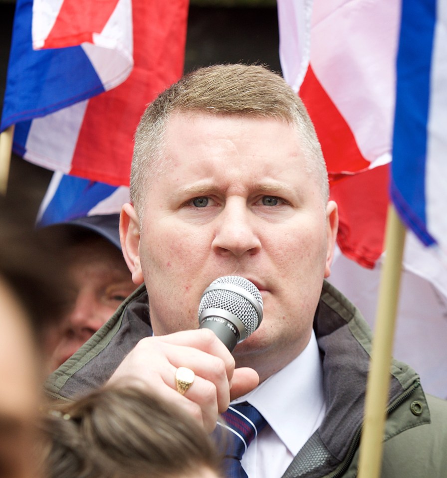  Far right activist Paul Golding denied that Britain First had anything to do with the brutal murder of the MP