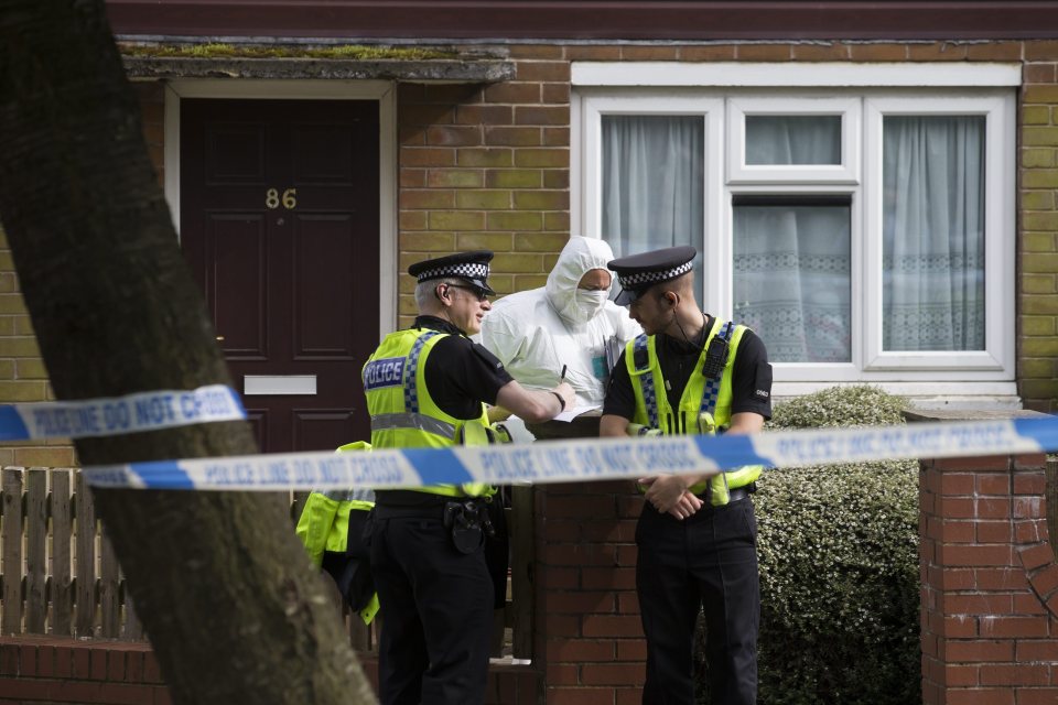  Evidence ... Tommy Mair's house being searched by forensic specialists