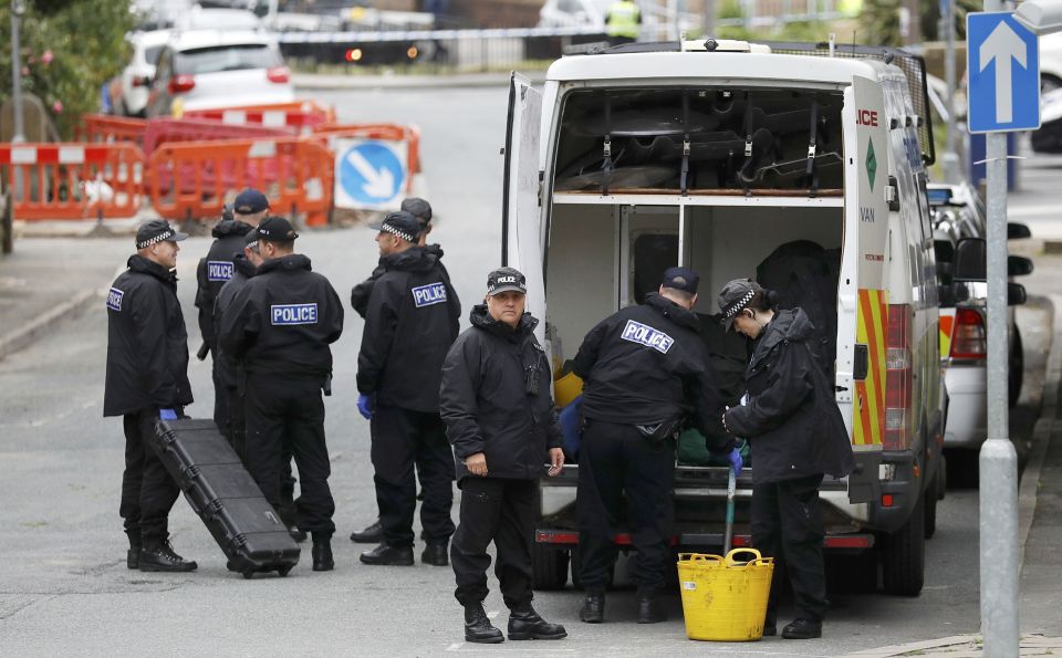  Police return today to the scene of the murder of Labour MP Jo Cox who was shot and stabbed in the street yesterday afternoon