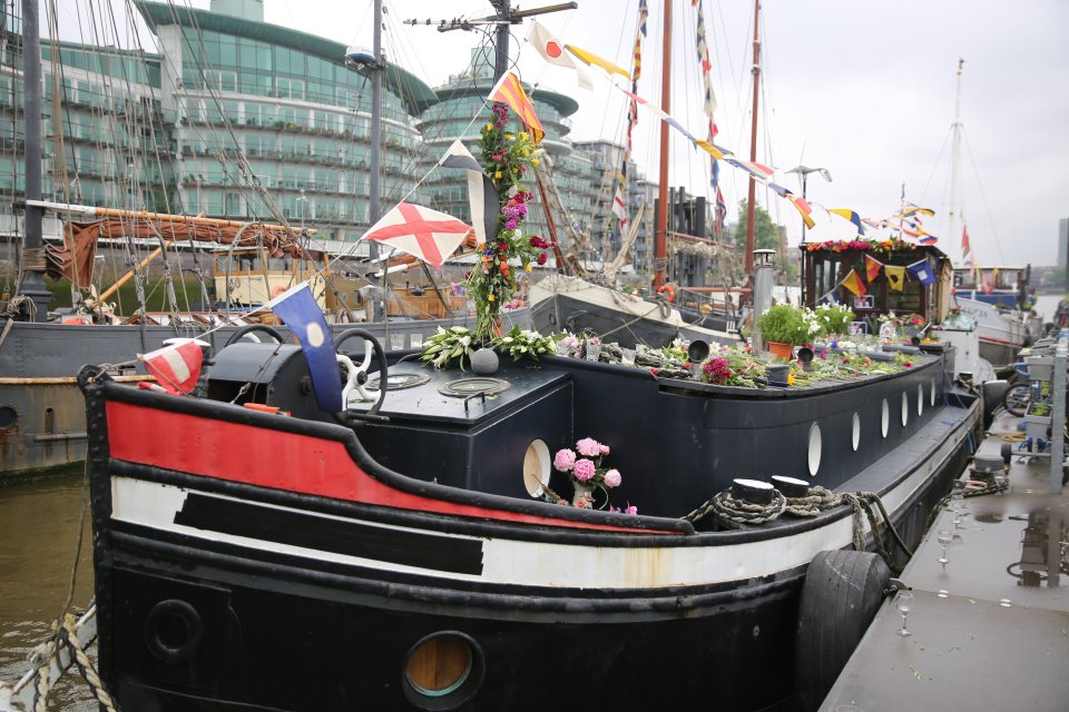  Boating community rocked...Floral tributes have been left on Jo Cox's boat at Hermitage Moorings in Wapping, London, as neighbours described how husband Brendan was "in bits"