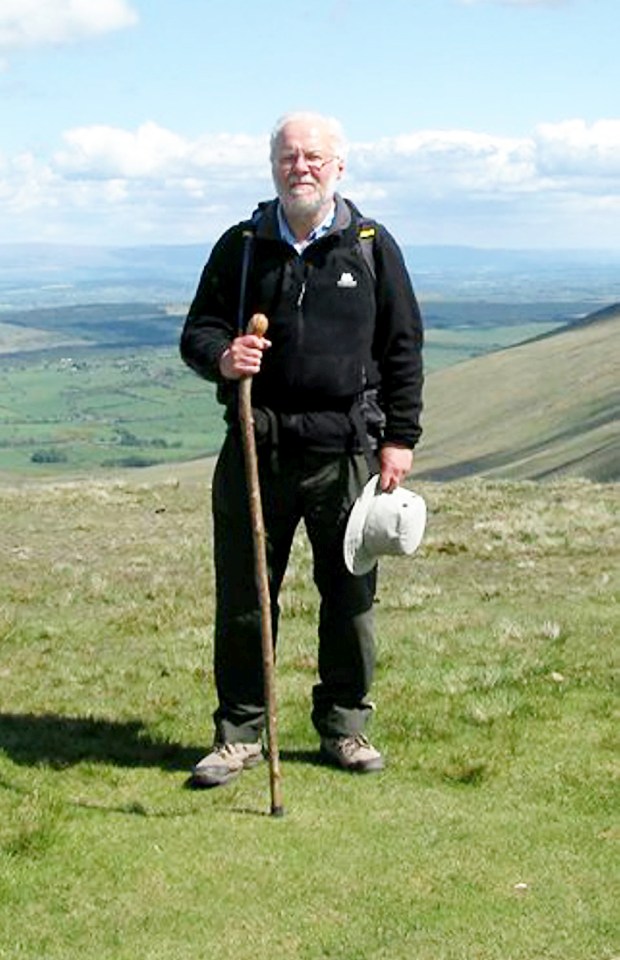  Spanish police are searching the area with a specialist dog team and from the air. Mr Oldman is pictured