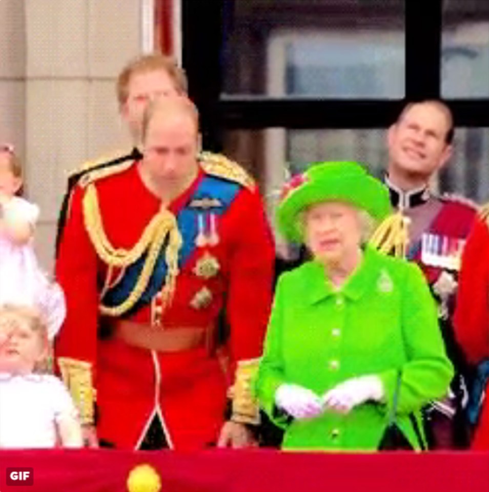  Wills sheepishly stands up after the ticking off from his grandmother