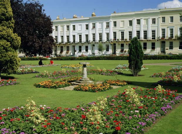 Imperial Gardens and Regency Terrace, Cheltenham, Gloucestershire, England, UK, Europe