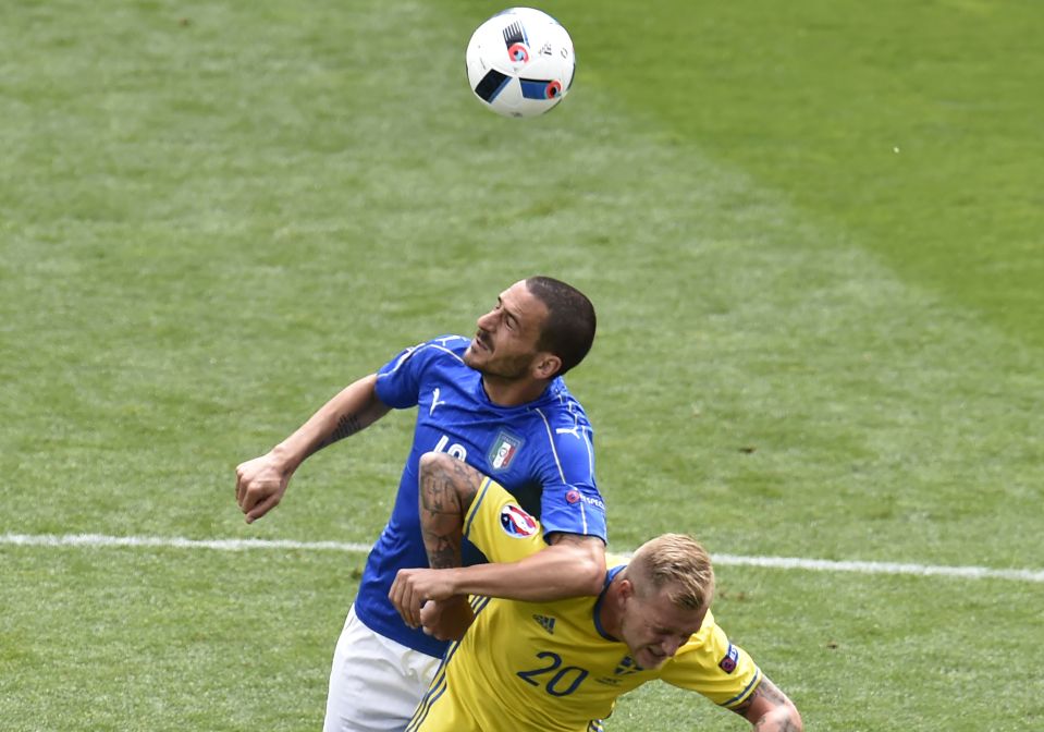 Leonardo Bonucci is a tough defender but is decent with the ball at his feet