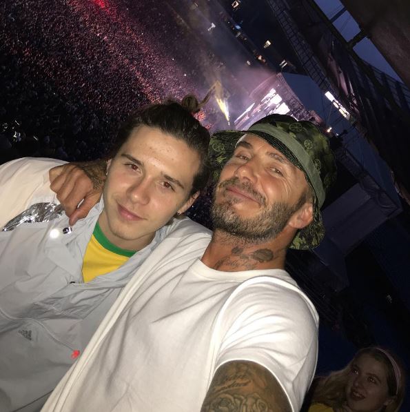 David and Brooklyn Beckham